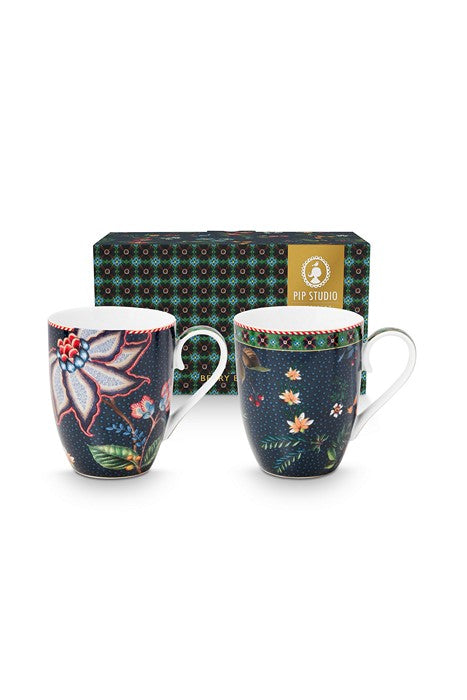 Coffret 2 grands mugs Berry Blues 350ml