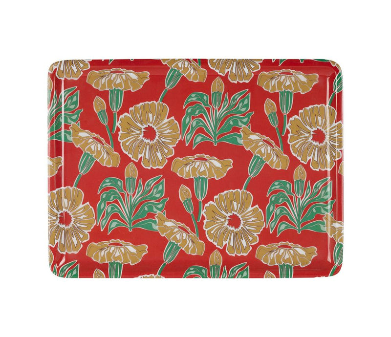 Plateau Flaura Rouge + Moutarde