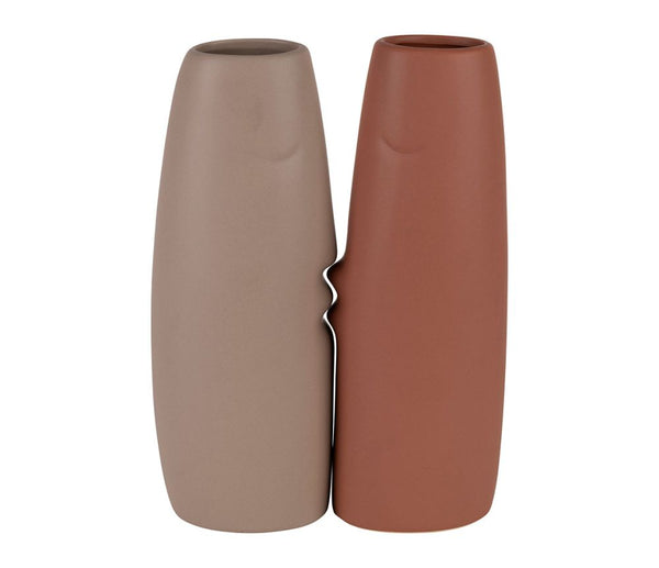 Set 2 vases visages - Sema