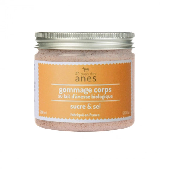 Gommage corps au lait d'ânesse  200 ml - Au pays des ânes