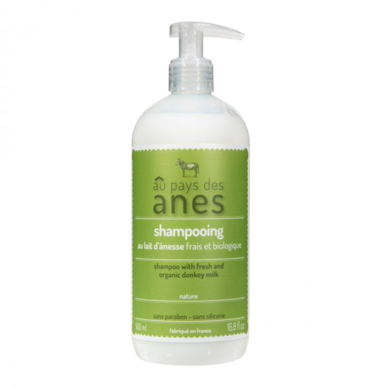 Shampooing au lait d'ânesse 500 ml - Au pays des ânes