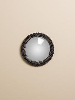 Miroir convexe mini bulles noir petit - Chehoma