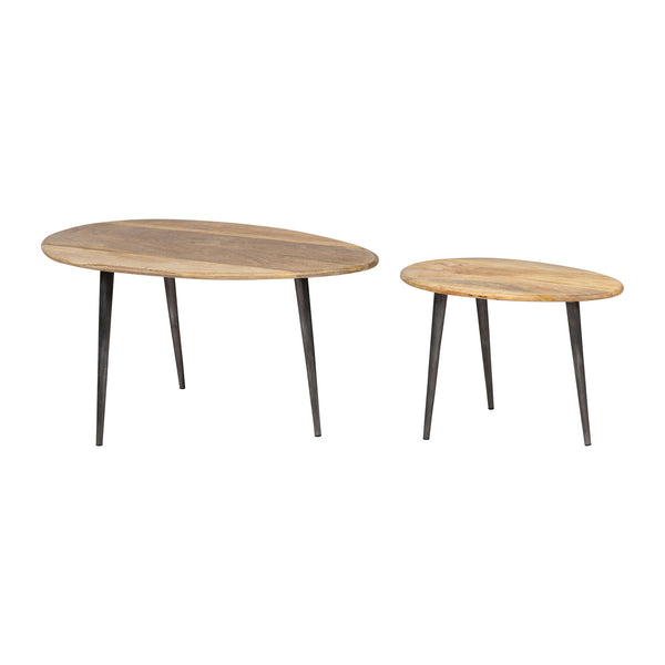 Duo de tables basses asymétriques - Sema