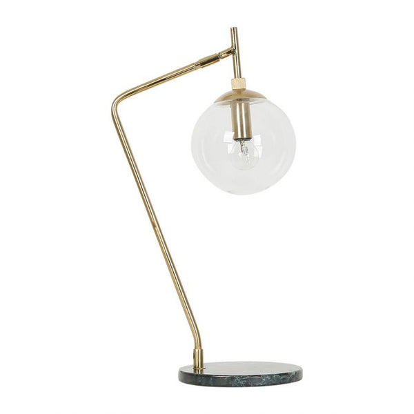 Lampe courba doré +vert - Sema